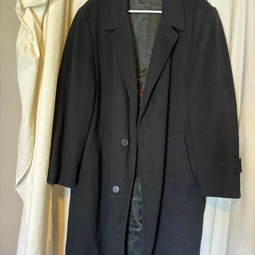 Unbranded Men's Black and Navy Coat